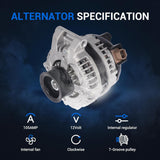 Alternator for 2004-2008 Acura, 2003-2011 Honda