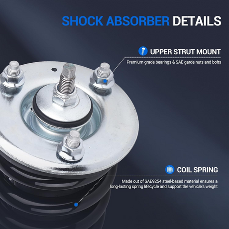 2Pcs Front Shock Absorber Assembly for 2005-2015 Nissan