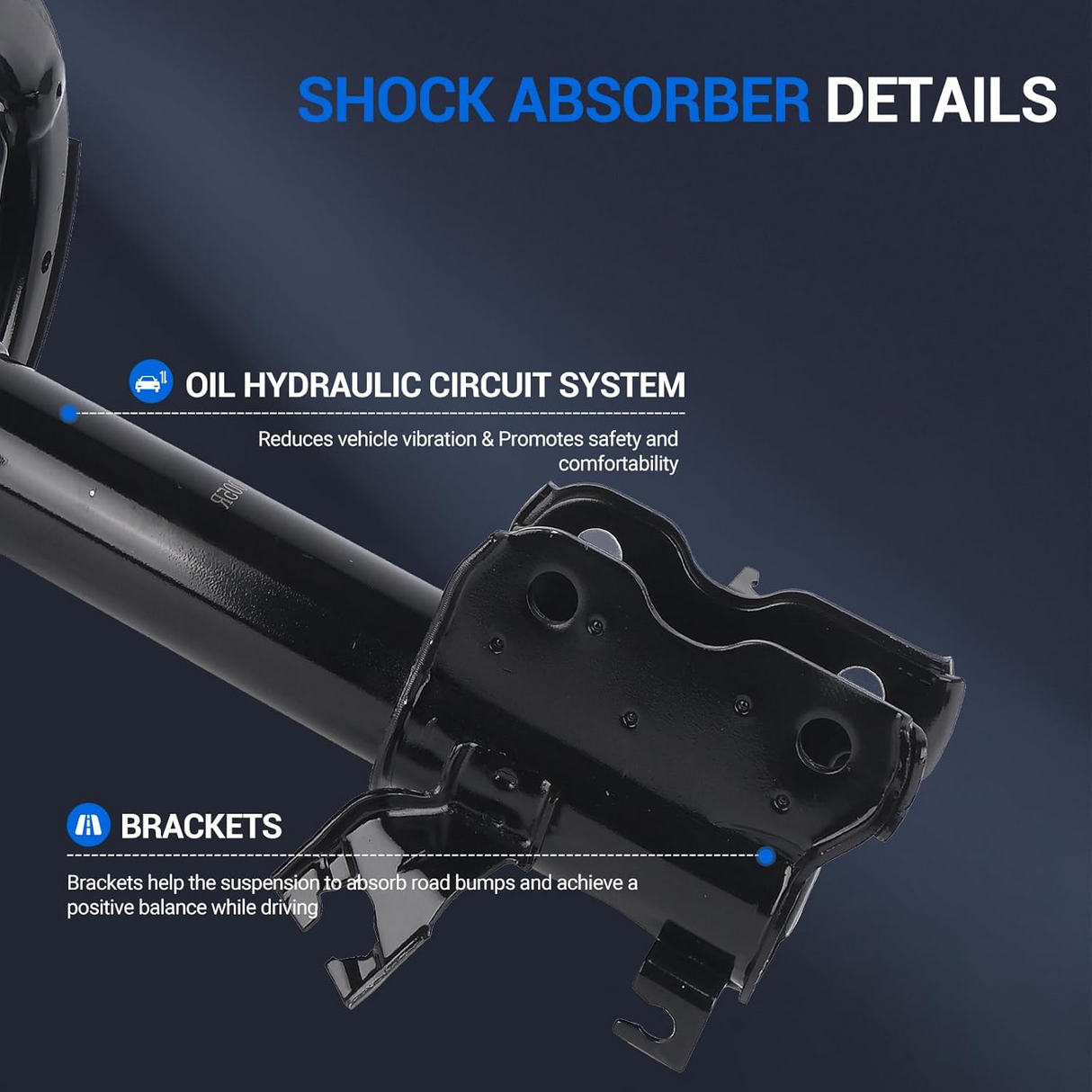 2Pcs Front Complete Struts Shock Absorber for 2003-2007 Nissan Murano
