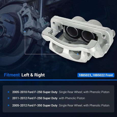Front Brake Calipers for 2005-2012 Ford F-250, Ford F-350