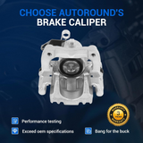 Rear Disc Brake Caliper for 2000-2006 Audi TT Quattro, 2000-2009 VW Jetta