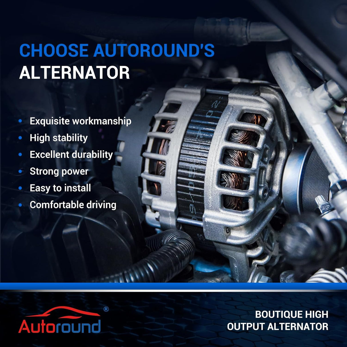 Alternator for 2008-2010 Infiniti, 2007-2021 Nissan
