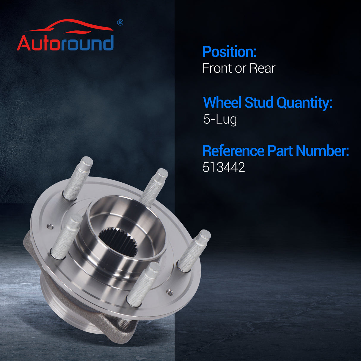 2Pcs 513442 Front/Rear Wheel Bearing Hub for 2018-2024 Chevy Equinox Malibu GMC Buick