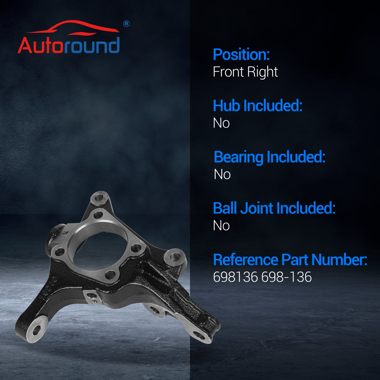 Front Right Steering Knuckle Assembly for 2014-2018 Subaru