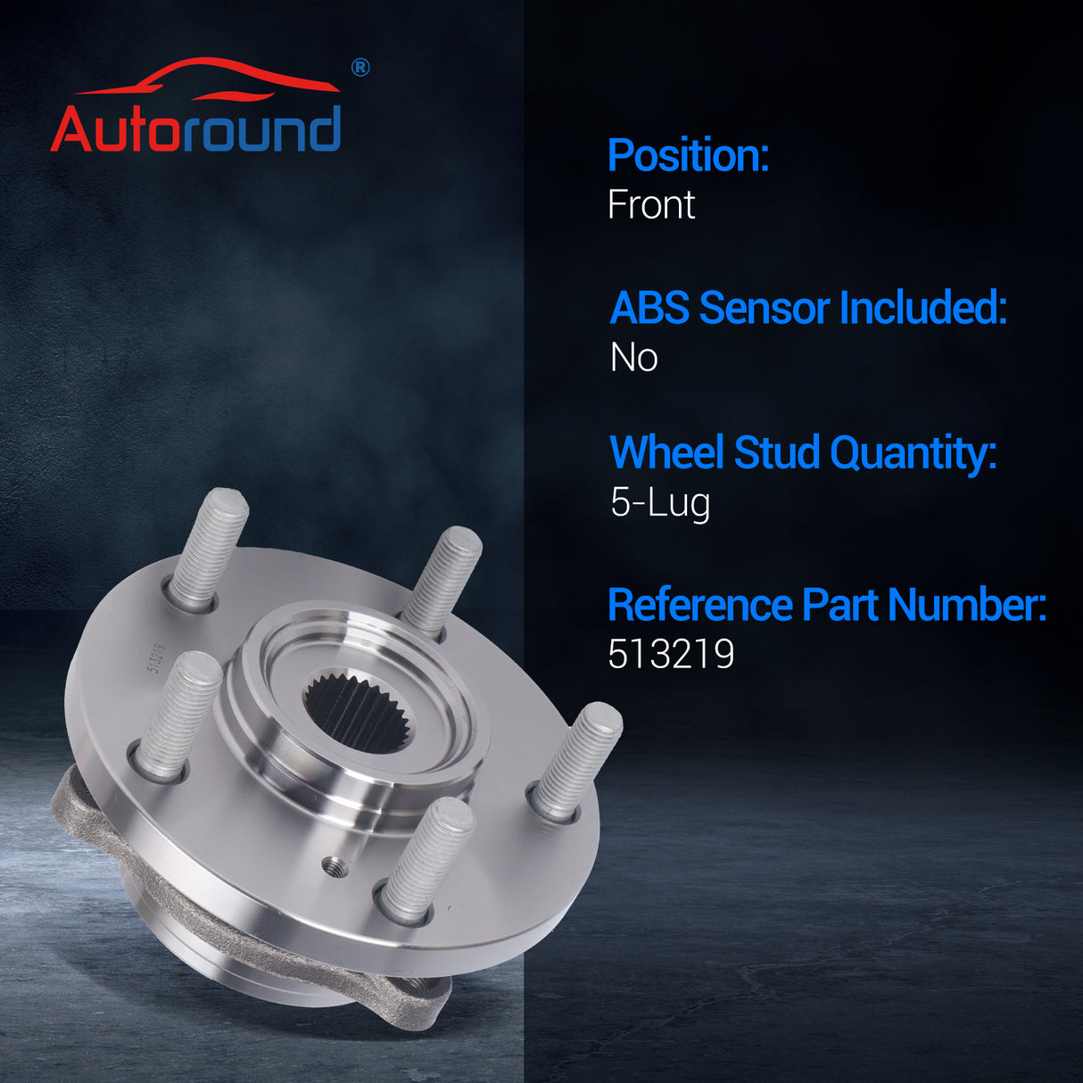 513219 Front Wheel Bearing & Hub Assembly for 2004-2012 Mitsubishi Eclipse Galant Endeavor