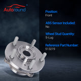 513219 Front Wheel Bearing & Hub Assembly for 2004-2012 Mitsubishi Eclipse Galant Endeavor