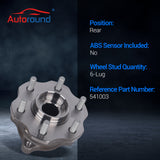 541003 Rear Wheel Bearing & Hub for 2005-2008 Nissan Armada, 2005-2012 Pathfinder