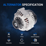 Alternator for 2002-2004 Cadillac, 2001-2004 Chevy #19244727