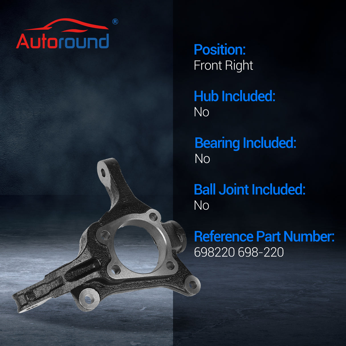 Front Right Steering Knuckle Assembly for 2005-2014 Subaru