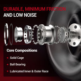 Black E-Coated 4WD Front Wheel Hub Bearing Assembly for 2006-2010 Hummer H3, 2009-2010 H3T