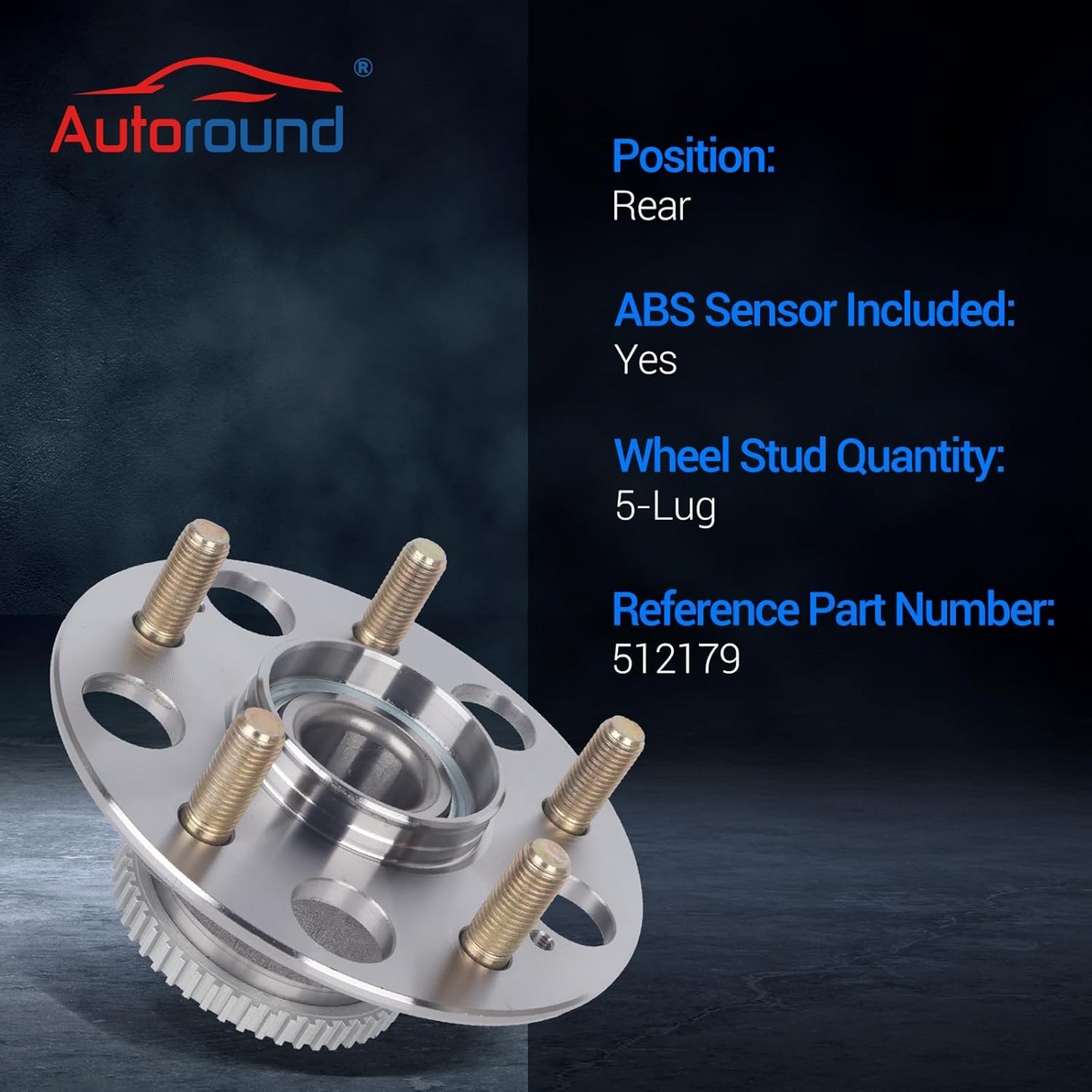 Rear Wheel Hub Bearing Assembly for 1999-2003 Acura TL, 1998-2002 Honda Accord