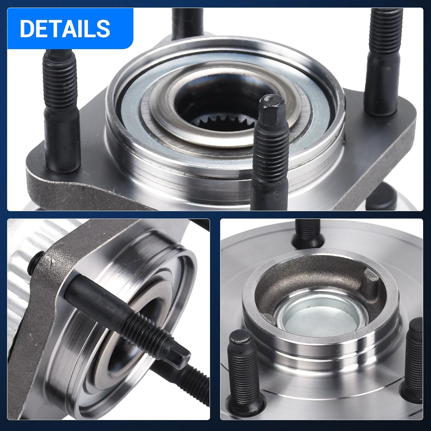 thumbnail image 2 of Detroit Axle 14pc Front Lower Control Arms & Wheel Hub Kit For Jeep Commander Grand Cherokee 05-10 2 of 3