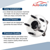2Pcs Rear Wheel Bearings and Hub Assembly for 2013-2015 Chevy Cruze, 2016 Cruze Limited
