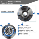 Front Wheel Hub Bearing Assembly for 97-11 Buick, 97-05 Cadillac, 97-11 Chevy, 97-08 Pontiac