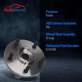 Front Wheel Bearing Hub Assembly for 1999-2004 Jeep Grand Cherokee
