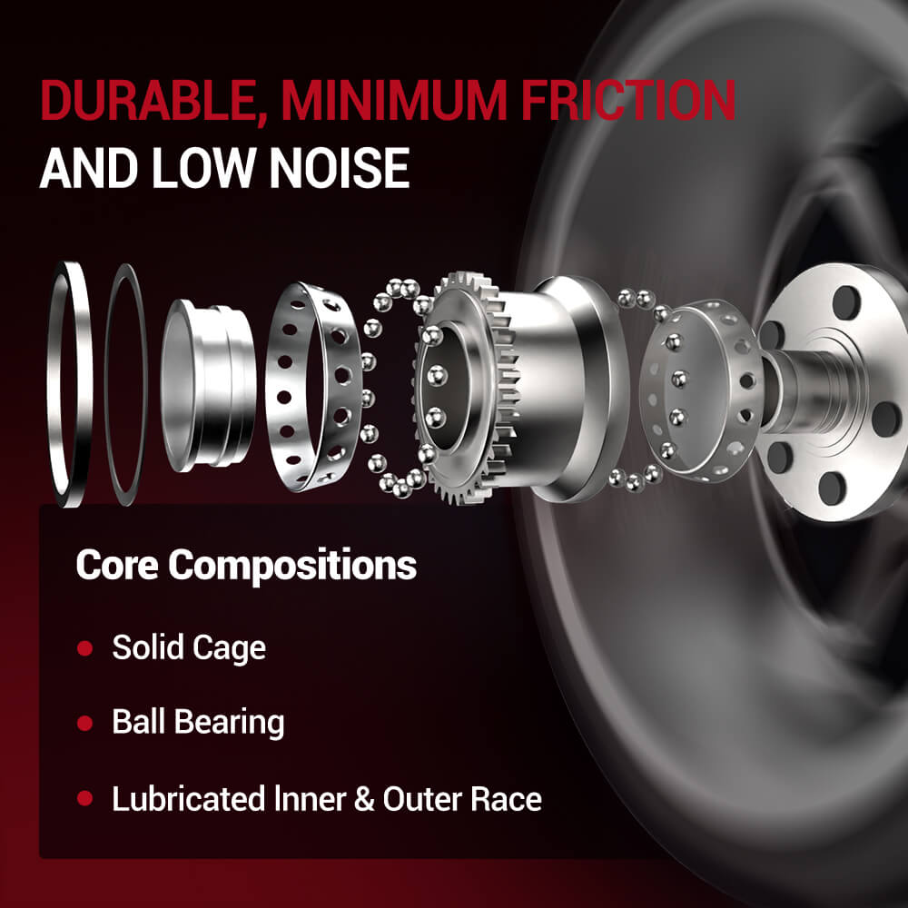 KUSATEC 515098 2Pack Front Wheel Bearing And Hub Italy