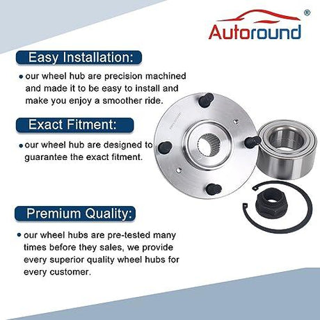Front Wheel Hub Bearing Assembly for 1998-2002 Honda Accord 2.3L