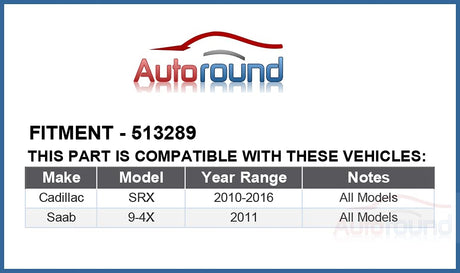 2Pcs Front & Rear Wheel Hub Bearing for 2010-2016 Cadillac SRX, 2011 Saab 9-4X