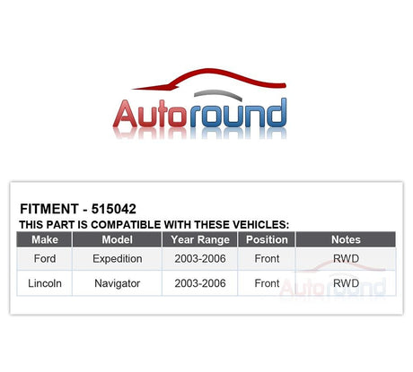 2WD Front Wheel Hub Bearing Assembly for 2003-2006 Ford Expedition, Lincoln Navigator