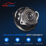 2Pcs 515010 Front Wheel Bearing & Hub Assembly for 1997-2000 Ford F-150 (4WD, 5-Lug w/ABS)