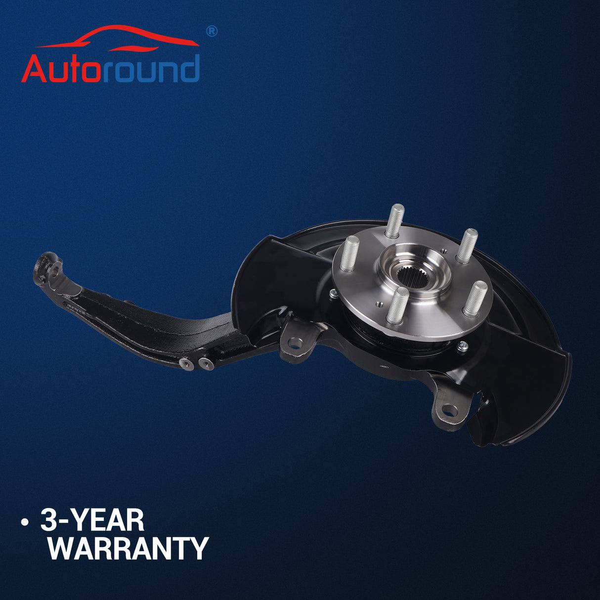 Front Left Steering Knuckle Assembly for 2003-2007 Honda Accord 2.4L L4; Automatic Trans 698401