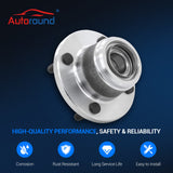 2PCs 521002 Rear Wheel Bearing & Hub Assembly for 2000-2009 Ford Focus (Rear Disc, 4 Lugs)