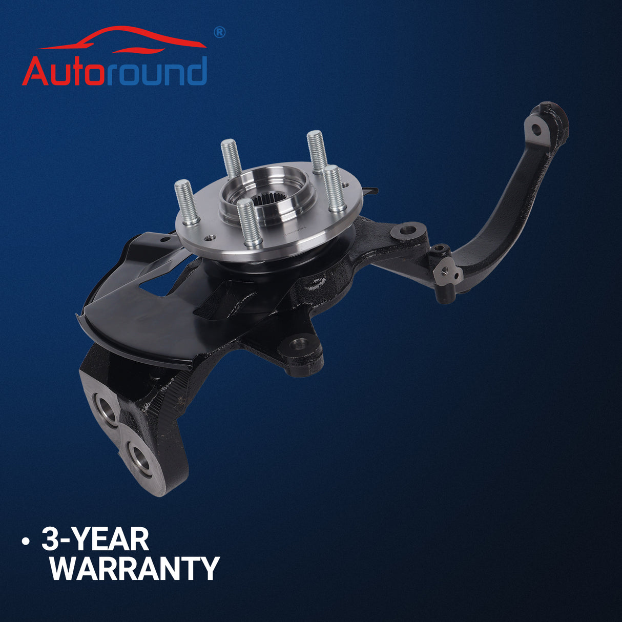 Front Right Steering Knuckle & Hub for 06-12 Ford Fusion, Lincoln, 03-08 Mazda 6, 06-11 Mercury
