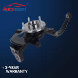 Front Right Steering Knuckle & Hub for 06-12 Ford Fusion, Lincoln, 03-08 Mazda 6, 06-11 Mercury