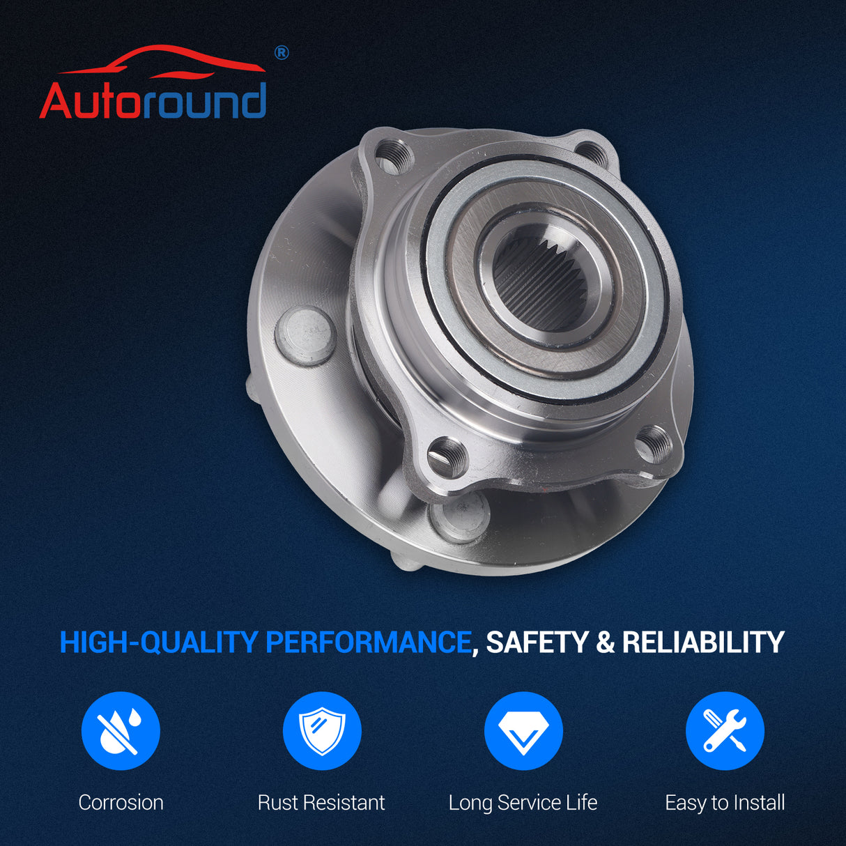 513219 Front Wheel Bearing & Hub Assembly for 2004-2012 Mitsubishi Eclipse Galant Endeavor