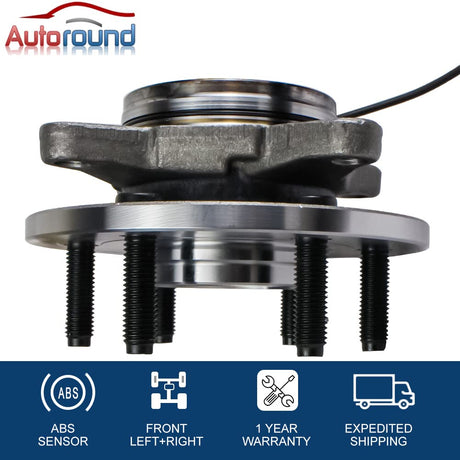 2Pcs 2WD Front Wheel Hub Bearing Assembly for 2003-2006 Ford Expedition, Lincoln Navigator