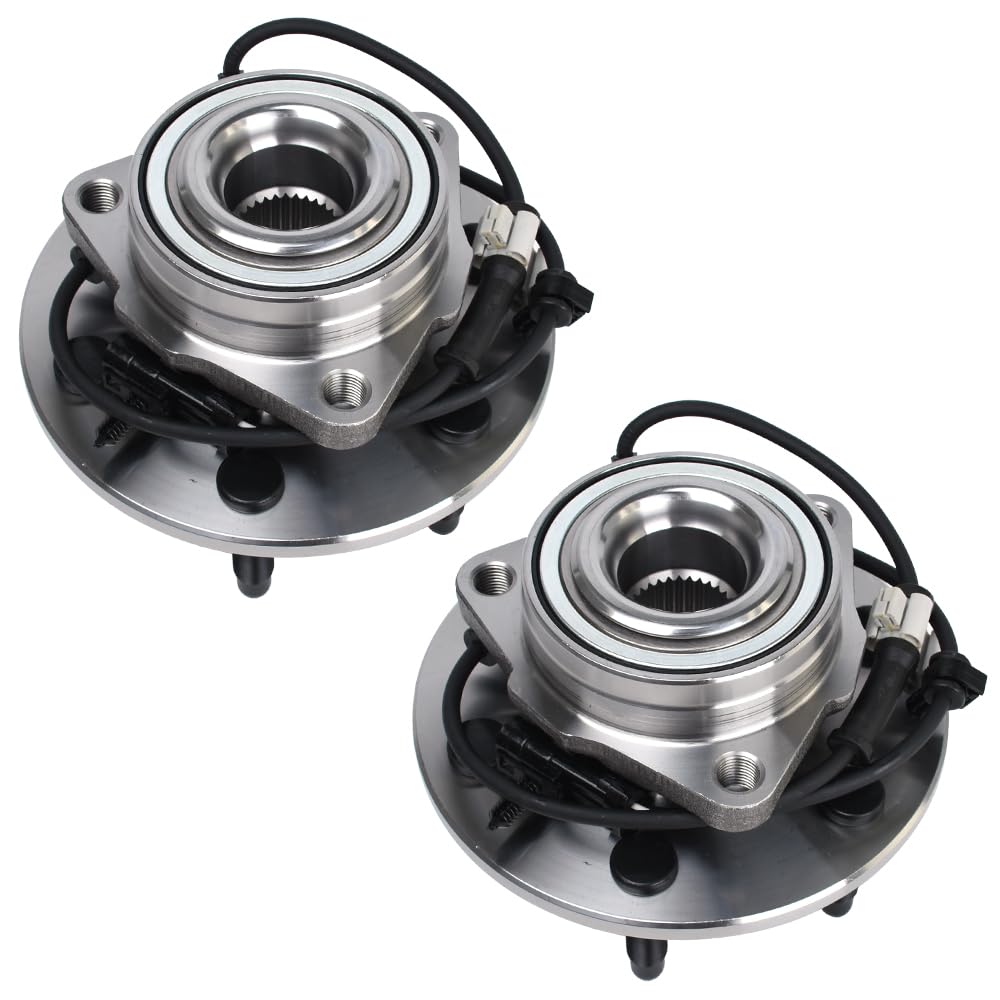 2Pcs Front Wheel Hub Bearing Assembly for Chevy Silverado, GMC Sierra, Cadillac Escalade, Etc.