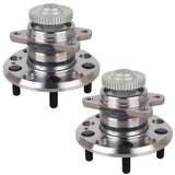 2Pcs Rear Wheel Hub and Bearing Assembly for 06-09 Hyundai Sonata, 06-10 Kia Optima