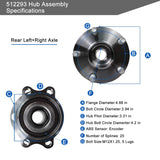 Rear Wheel Hub Bearing Assembly for 2005-2009 Subaru Outback Legacy