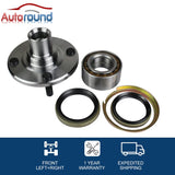 2Pcs Front Wheel Hub and Bearing Assembly