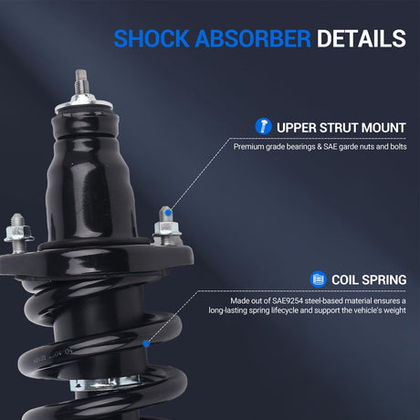 2Pcs Rear Complete Shock Absorber for 2002-2006 Honda CR-V