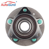 2Pcs Front and Rear Wheel Hub and Bearing Assembly for Various Chevy, Cadillac, and Buick Models