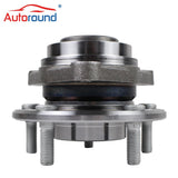 2Pcs Front and Rear Wheel Hub Bearing Assembly for 83-90 Chevy S10, GMC S15 (4WD), 84-96 Corvette, Etc.