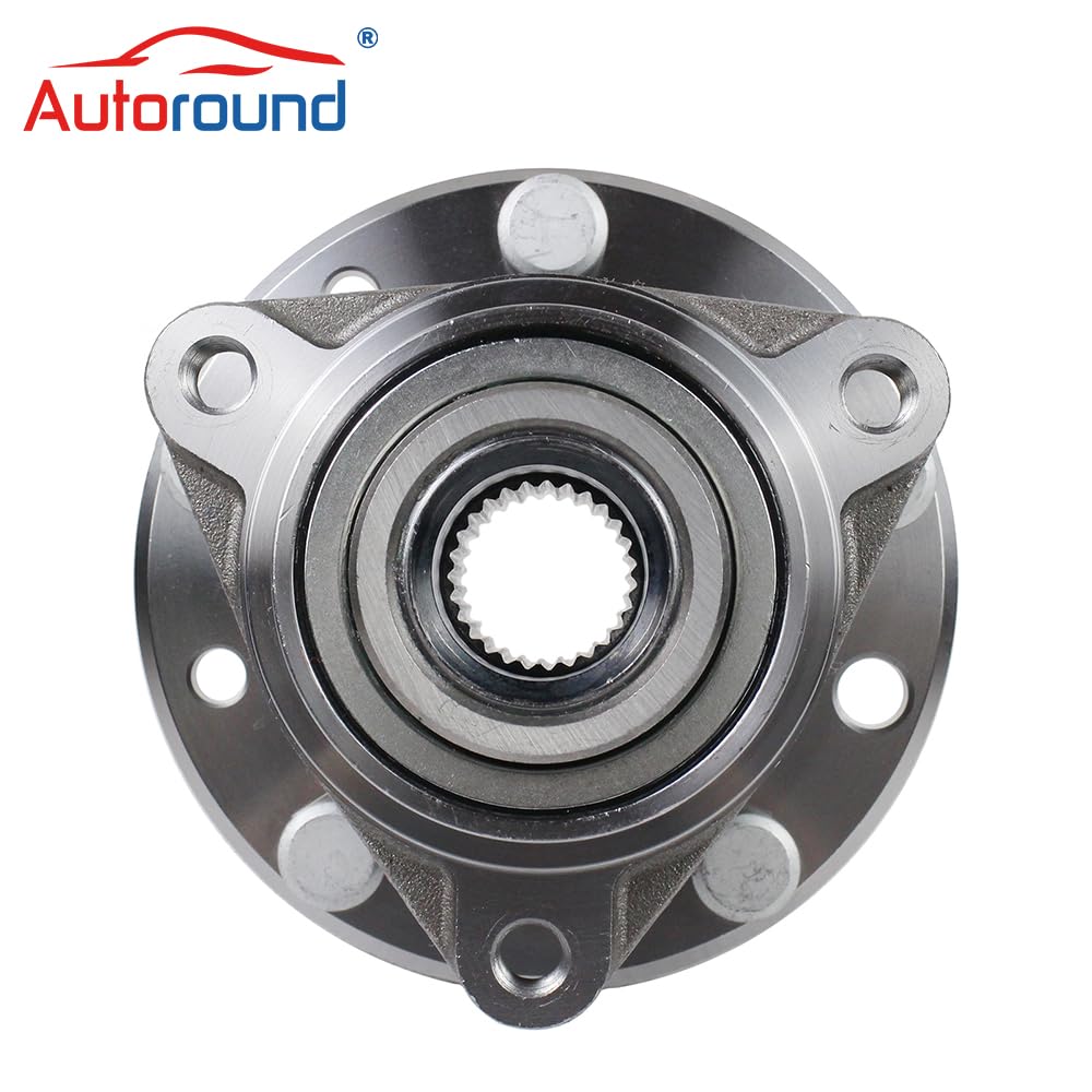 2Pcs Front and Rear Wheel Hub Bearing Assembly for 83-90 Chevy S10, GMC S15 (4WD), 84-96 Corvette, Etc.