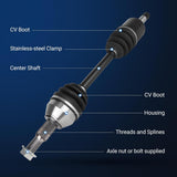 2Pcs Front CV Axle Shaft Assembly for 08-17 Buick, 09-17 Chevy, 07-17 GMC, 07-10 Saturn