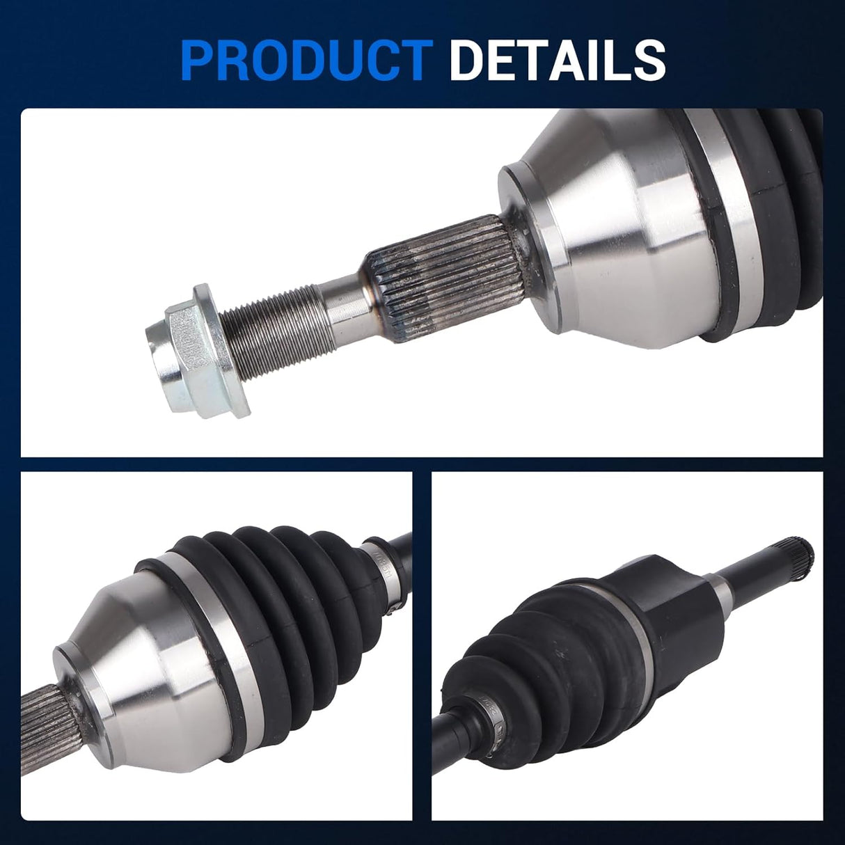 Front Left Driver Side CV Axle Shaft Assembly for 2013-2020 Ford Fusion, 2013-2016 Lincoln MKZ