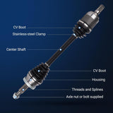 Front CV Axle Assembly for 2015-2019 Hyundai Sonata, 2016-2020 Kia Optima