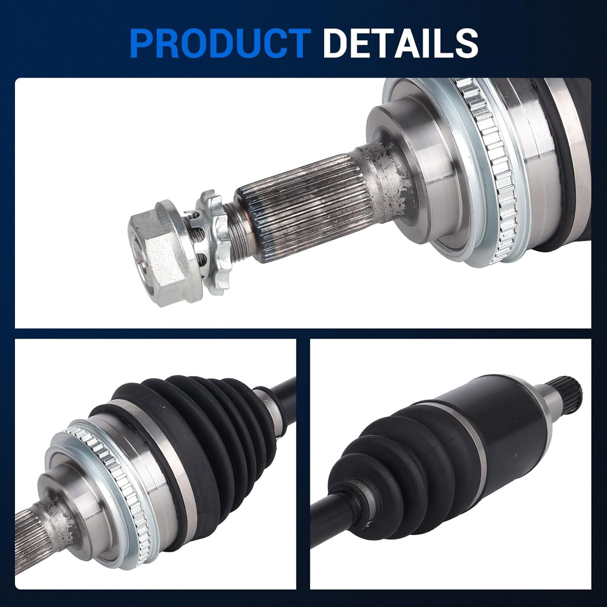 Front Left Driver Side CV Axle Shaft Assembly for 1997-2001 Lexus, 1997-2003 Toyota