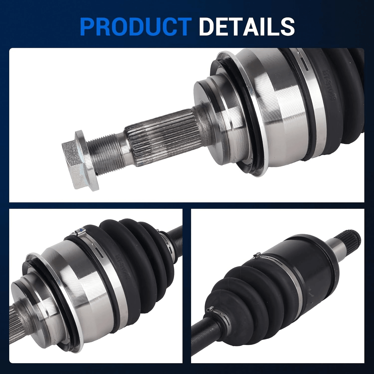 2Pcs Front CV Axle Shaft Assembly for 2003-2022 Lexus, Toyota