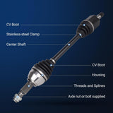 Front Left Driver Side CV Axle Shaft Assembly for 2013-2018 Nissan Altima