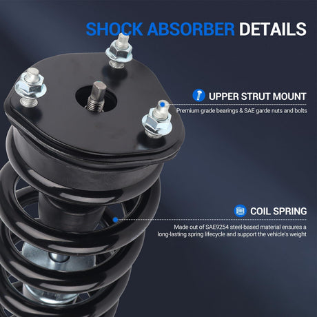 2Pcs Front Complete Shock Absorber for 2009-2023 Dodge Ram 1500