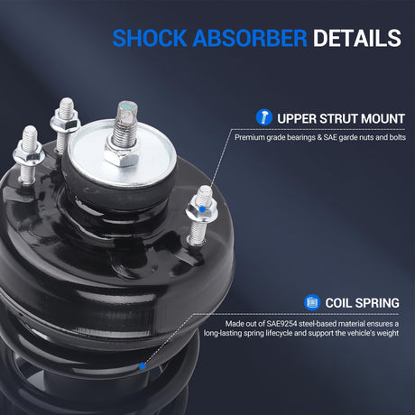 2Pcs Front Complete Shock Absorber for 2006-2010 Ford Explorer/Mercury Mountaineer