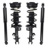 4Pcs Front & Rear Complete Shock Absorber for 2007-2012 Nissan Versa