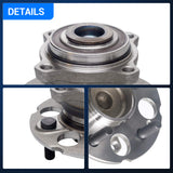 2Pcs 512344 Rear Wheel Bearing Hub Assembly for 2007-2015 Honda CR-V Crosstour (FWD)