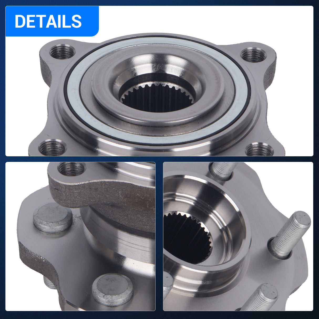 541003 Rear Wheel Bearing & Hub for 2005-2008 Nissan Armada, 2005-2012 Pathfinder