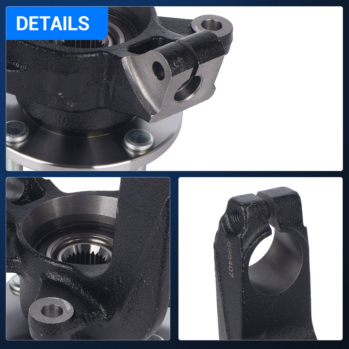 Front Left Steering Knuckle Assembly for 2006-2011 Ford Focus